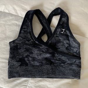 Gymshark camo seamless sports bra